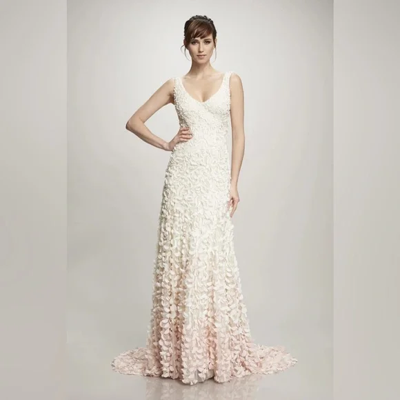 NWT BHLDN Anthropologie Theia Emma Cherry Blossom Wedding Prom Gown 2 NWT $2195 - Picture 5 of 15